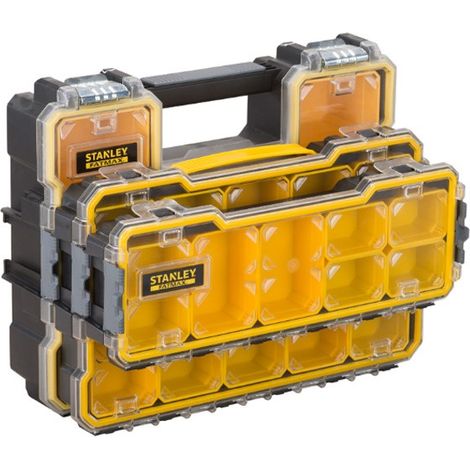 Stanley Fatmax Pro Waterproof Organiser Latch and Seal Triple Pack