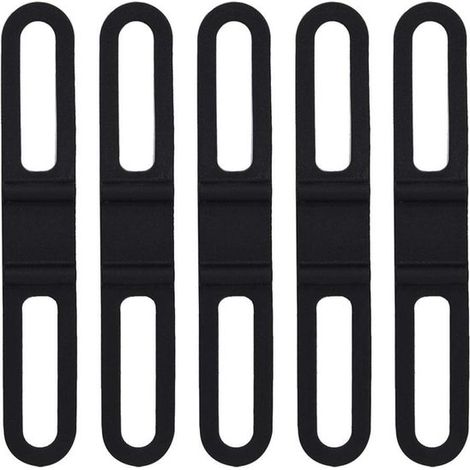 Universelle Fahrradlenker-Lichthalterung Gummiband zur Befestigung am Fahrradspiegel 5-teiliges Yclette-Set elastisches Gummiband Handschlaufe