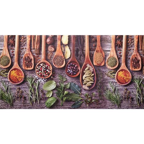 Baroni Tappeto Passatoia Cucina in PVC Antiscivolo Lavabile Mestoli 60x120 cm (1/5)