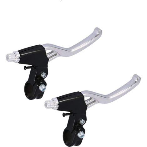COPPIA LEVE FRENO BICI IN ALLUMINIO BICICLETTA UNIVERSALI FRENI V-BRAKE 2 DITA (1/5)