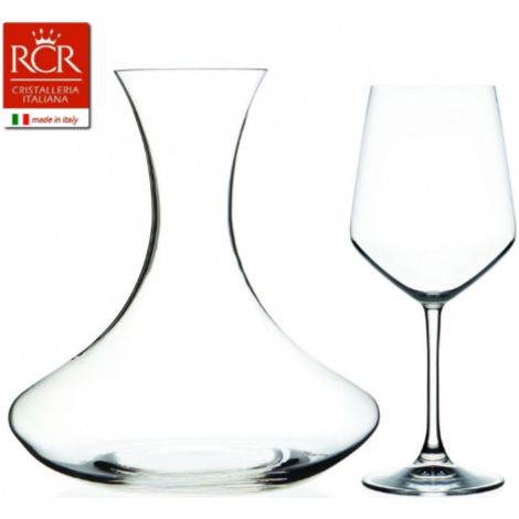 Set 7 pezzi acqua vino decanter RCR Universum (1/4)