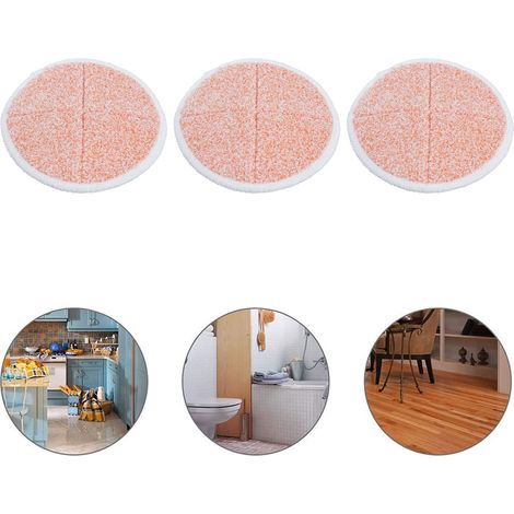 Lot de 3 housses de rechange compatibles avec les balais vapeur Bissell séries 2124/2039A (orange) (1/5)