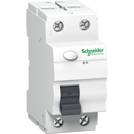ID K 25A/30MA/AC 2P INTERRUTTORE AUTOMATICO DIFFERENZIALE 25A 30MA 2M AC 6KA ACTI 9 A9Z05225 (1/3)
