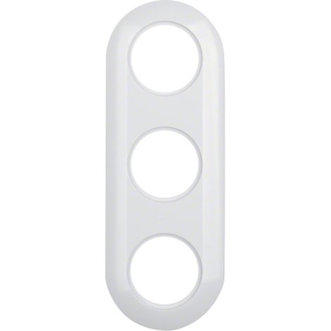 Plaque de finition Berker 1930 glossy finition polaire blanc