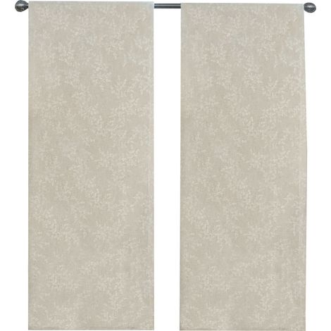 Rideaux Maison Fenêtres Portes Intérieur Paire 2 pièces Tissu semi-transparent Élégant Moderne Tourterelle - 60x150 Cm
