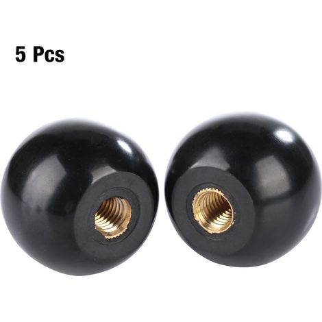 5 pièces BM625 Pommeau de levier de vitesse rond en bakélite, insert en cuivre de rechange pour machine-outil (1/5)