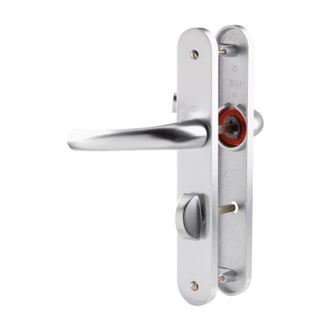 Hoppe Set di maniglie in alluminio robusto argento