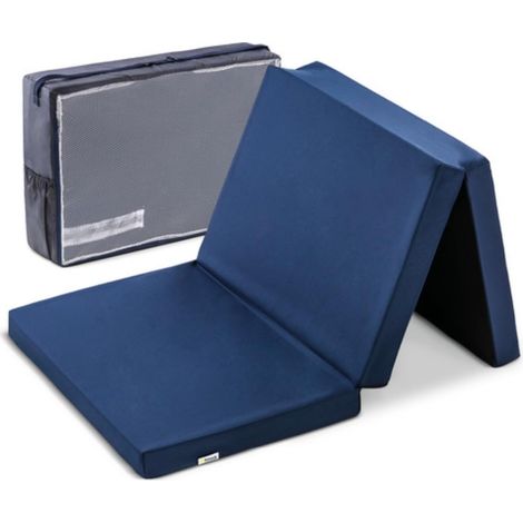 hauck Sleeper Materassino da Viaggio Pieghevole 120 x 60 x 5 cm con Borsa di Trasporto - Compatibile con Lettino da Campeggio Dream N Play Plus, Sleep N Play Go Plus, Play N Relax Center - Blu (1/5)