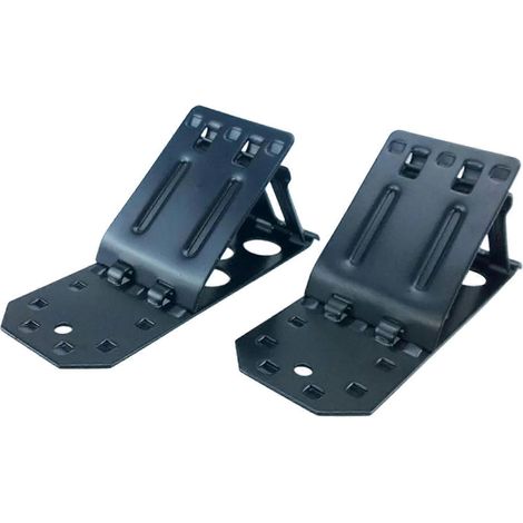 Butées de roues de voiture, bordures de stationnement robustes en métal, outils antidérapants pour garage (1/5)