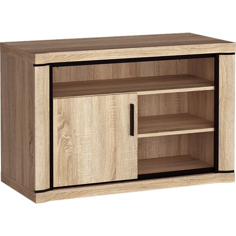 Mueble TV Lorelie 110, Roble Sonoma, Número de puertas: 1, Número de cajones: 0, 107x72x50cm
