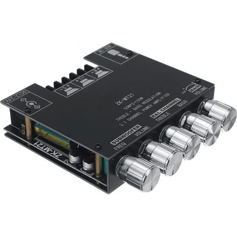 Module amplificateur audio ZK-MT21 2.1 canaux Bluetooth numérique carte amplificateur de puissance (1/5)