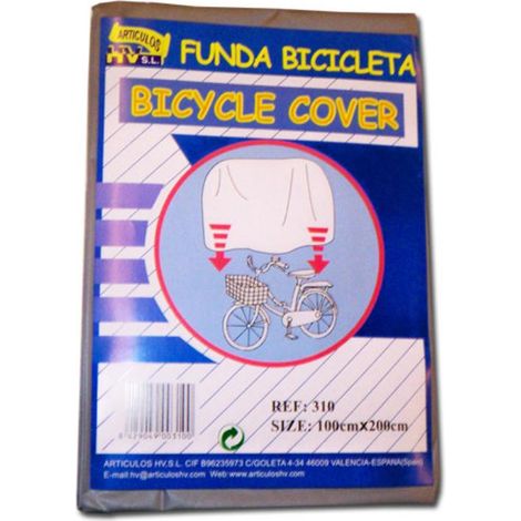 Funda para bicicleta hogar blister 100 cm x 200 cm