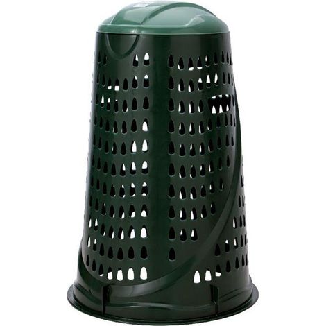 BAMA PATTUMIERA VARIO TRESPOLO PORTASACCO DA GIARDINO 110LT NERO-VERDE (1/4)