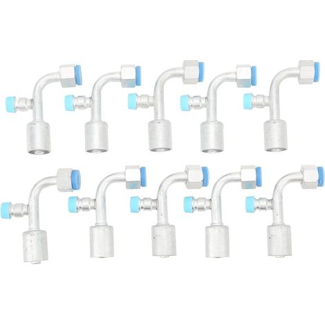Connecteur universel de tuyau AC de voiture en aluminium, 10 pièces, raccord de tuyau AC Durable pour véhicules camions, ingénierie de Modification de climatisation (10,5 mm/0,41 pouces 11,5 mm/0,45 (1/5)