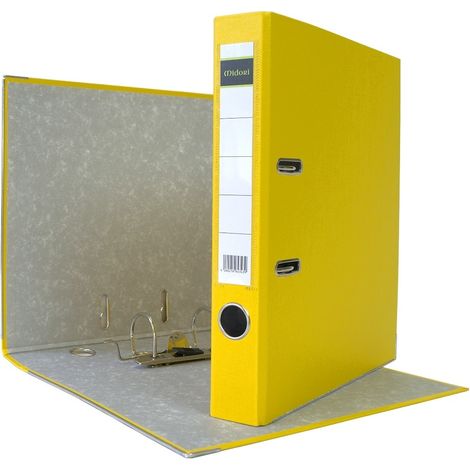 50 x Akten-Ordner PP A4 50 mm Gelb Kunststoff Archiv Büroordner Ringordner
