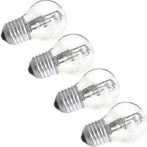 Ampoules à incandescence transparentes 4,5 x 4,5 cm, culot E27, 42 W, lot de 4, pour four. (1/5)