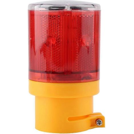 Luz estroboscópica de alarma de seguridad de emergencia con LED intermitente, alimentada por energía solar (roja) (1/5)