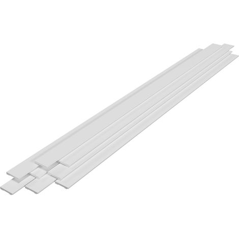 Juego de 8 rodapiés de 195 x 9 cm color blanco 030009930 (1/5)