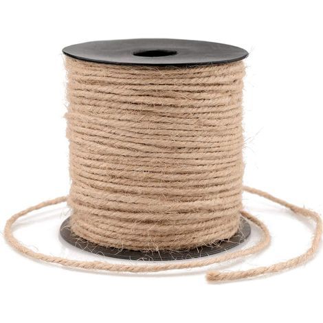 1 Rouleau Corde Jute,3mm,Chanvre Naturel,Corde Decoratio,Jardin,Bricolage (1/5)