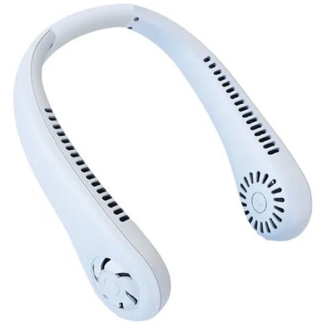 Ventilateur Cou Portable,Ventilateur sans Feuilles Réglable à 360 avec Batterie 4000mAh Ventilateur portable pour Bureau Domicile Voyage En Plein Air (1/5)