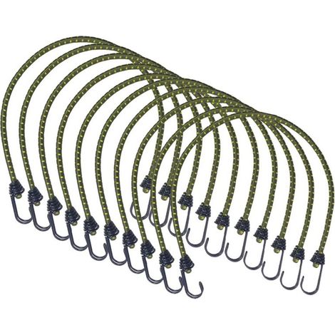 Corde Élastique Haute Élasticité en Caoutchouc Attachée avec Crochets, Assemblage de Tente Extérieure, Outil de Bagages de Camping, Accessoires