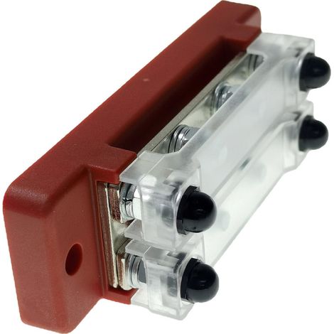 RV and Yacht Busbar 8-way Dual Row 2+2 Busbar M6 250A Red 12V-36V