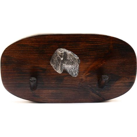 Terrier ruso negro, Terrier ruso negro: colgador de accesorios, colgador de medallas con un perro, ganchos para llaves de Art-Dog (1/5)