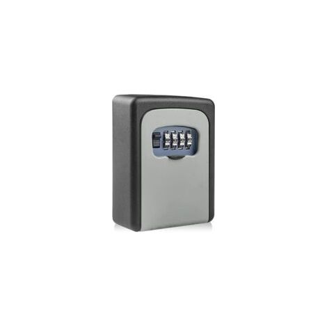 Boite a clefs securisee Exterieur avec Code à 4 Chiffres Réinitialisable, Murale boîte à clés étanche et antirouille, Boite à clé sécurisée pour Maison, garages, école, Bureau Rechange cle (1/5)