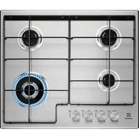 Plaque de cuisson Electrolux EGS6434X inox 595 mm 4 brûleurs