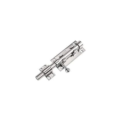 Loquet de Porte Serrure Porte Verrou Loquet Porte Garage Loquet de Verrou Boulon à Glissière Loquet de Portail en Acie inoxydable 304 targette de porte exterieur 14 mm de diamètre, 160mm (1/4)