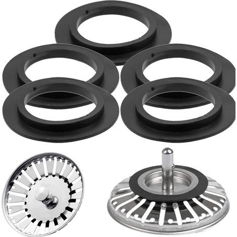 - Joint Bonde Evier,6 Paquets Ø extérieur 54 mm, Ø intérieur 32 mm Cuisine Baignoire Bonde Lavabo Joint en Élastomère pour Paniers Filtrants Vidange Bouchon de Vanne et Tamis lavabo Soupape-Karteo (1/5)