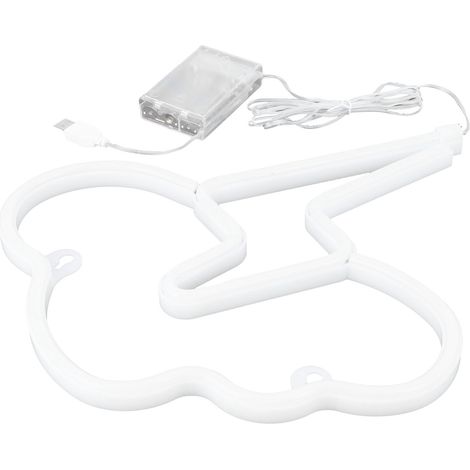 Lumières néon nuage et éclair, néons LED bicolores, décorations murales USB ou à piles, cadeaux de mariage/demande en mariage/famille/anniversaire/fête, décorations lumineuses pour chambre d'enfant, n (1/5)