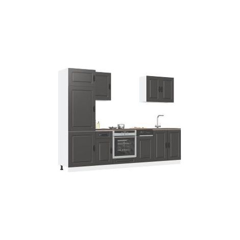 Ensemble d'armoires de cuisine 7 pcs Kalmar bois d'ingénierie (1/5)