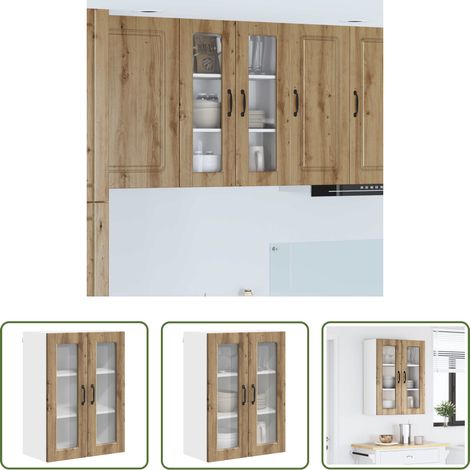 Holzschrank - Küchenschrank Artisan-Eiche 60 x 31 x 80 cm Holzwerkstoff (1/5)