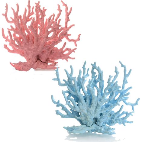 Plantes d'aquarium, corail artificiel décoratif en 2 pièces pour aquarium. (1/5)