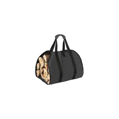 Sac de transport bûches en toile résistante à l'eau – Poignées rembourrées – Capacité élevée – Pour cheminée, camping, plage (1/5)
