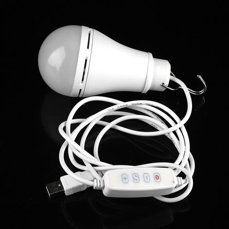 5V 10W USB-LED-Lampe, tragbare Notbeleuchtung für Camping, Wandern, Zuhause, Lesen, wiederaufladbare Glühbirne. (1/5)