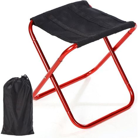 tabouret De Camping Pliable - Mini Chaise D'extrieur Pliable - Chaise Portable - Lger - Pour La Pche, Le Camping, Les Voyages, La Randonne, La Pla (1/4)