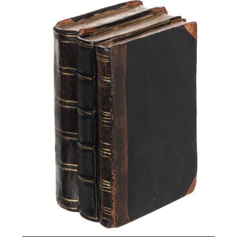 Libri Decorativi Poliresina Piccoli Marrone Nero Peraga Christmas