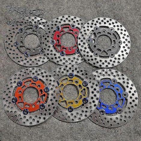 Disques de frein flottants universels en alliage d'aluminium pour motos, 200 mm, plaquettes de frein à refroidissement rapide, compatibles avec Honda Dio AF28 AF18 Zx AF34 AF35/36 (rond gris) (1/5)