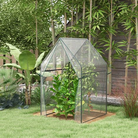 Foliengewächshaus für Tomaten 90x90x145 cm Transparent OKMYHOME (1/4)