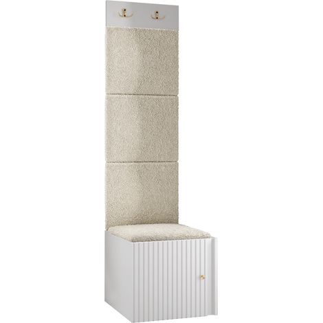 Conjunto para recibidor Hartford 386, Abriamo 03, 186x42x46cm, MDF, Aglomerado laminado, Tapiz, Montada en la pared, Colocada (1/5)