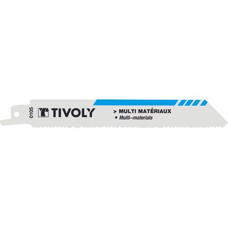 Tivoly • 2 hojas de sierra sable • Larga vida útil • Corte recto • Corte rápido • Accesorio universal • Para corte de múltiples materiales (1/2)