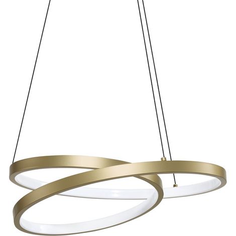 Ideal Lux Sospensione Moderna OZ 1 luce LED integrato Ottone Metallo