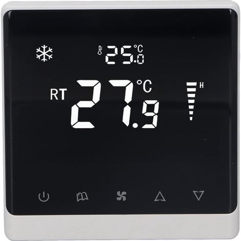 Thermostat de Ventilateur de Climatisation Maison écran Tactile Thermostat Panneau Régulateur de Température DC sans Brosse Haute fiabilité Puce (1/5)