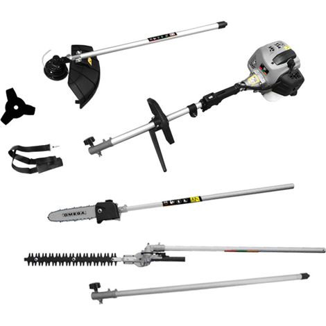 DESBROZADORA OMEGA MULTIFUNCIÓN MONTMELO 4X1 43CC CON ACCESORIOS