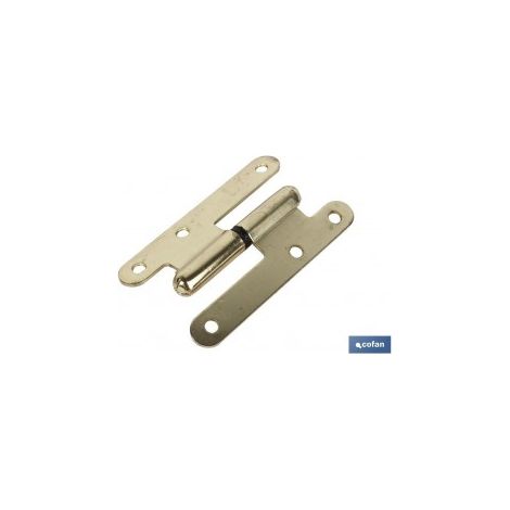Pack mit 12 runden Scharnieren 9,5mm für einfache Installation