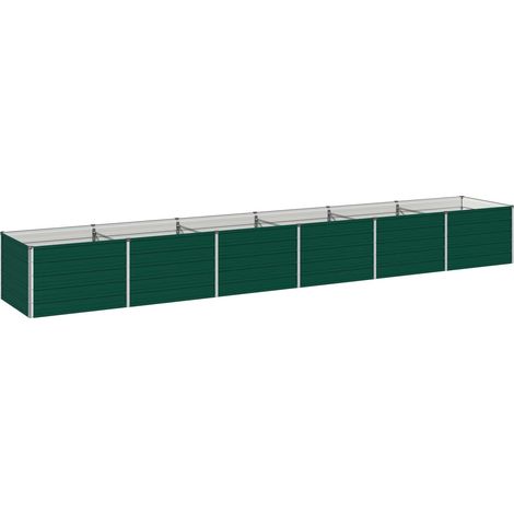 Letto rialzato da giardino Verde 480 x 80 x 55 cm vidaXL