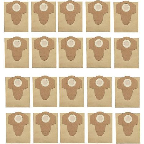 20 20l Paper sac poussière pour Einhell BT-VC 1250S/INOX 1250S aspirateur eau et poussière nettoyeur Garbage sac (1/5)