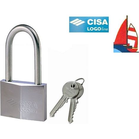 Cisa 21711400 Lucchetto Ad Arco Lungo Mm 40 Chiave Piatta Cifratura Kd